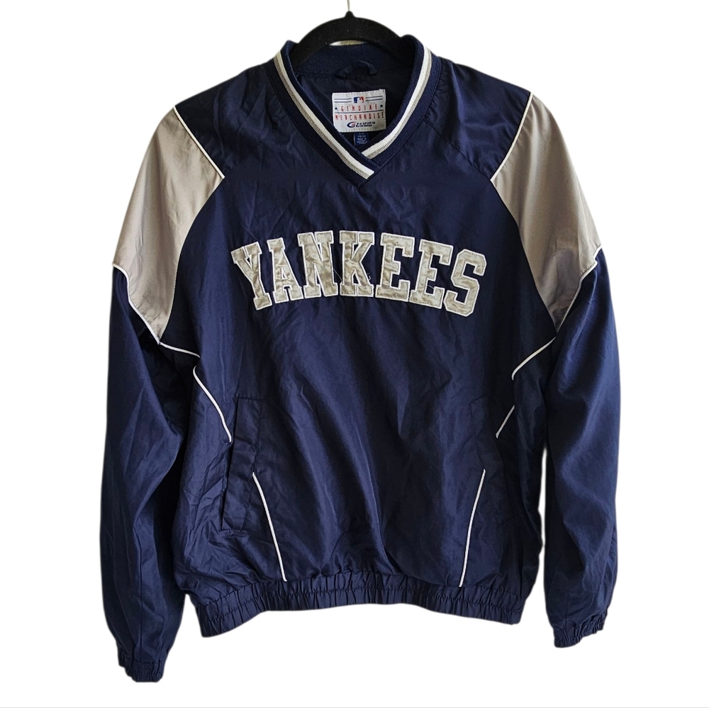 NY Yankees Pullover Windbreaker Jacket - Kids Size L - MLB G-III by Carl Banks